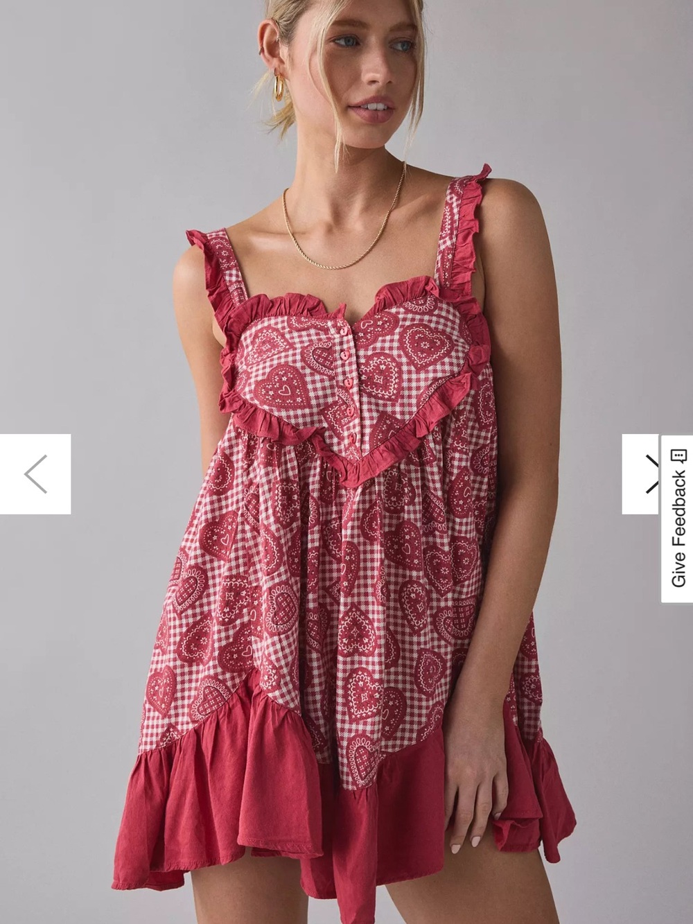 SOLD OUT - out from under gingham mini dress